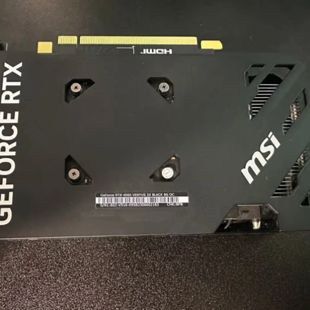 MSI Black Dual-Fan Graphics Card